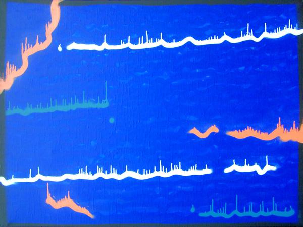 Wave // 120 x 90 cm // graffiti on canvas // 2006 // 16302 views