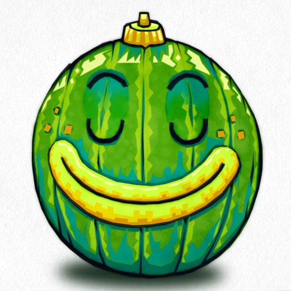 Melon face // 1:1 // digital painting // 2019 // 5635 views