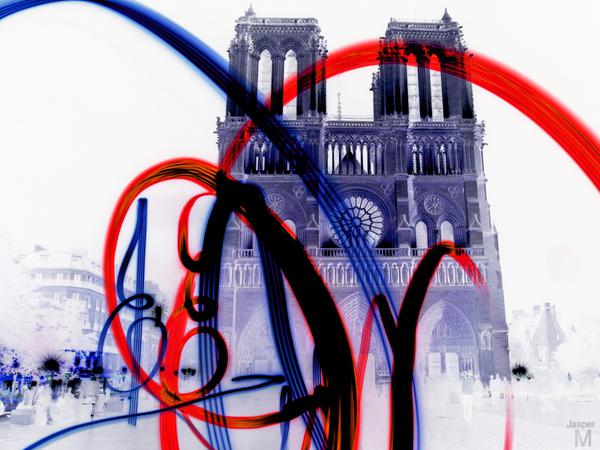 Notre Dame not so negative // 60 x 40 cm // photo // 2014 // 9668 views