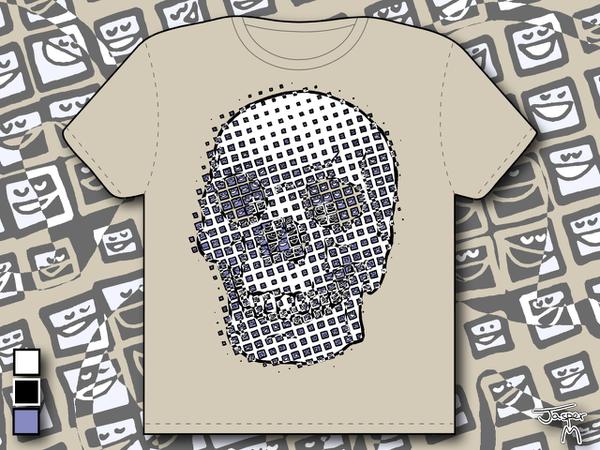 Happy to be alive // ~ 20 x 20 cm // T-shirt design // 2007 // 13211 views
