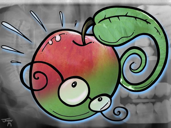 Apple X-ray // 90 x 60 cm // poster // 2008 // 12626 views