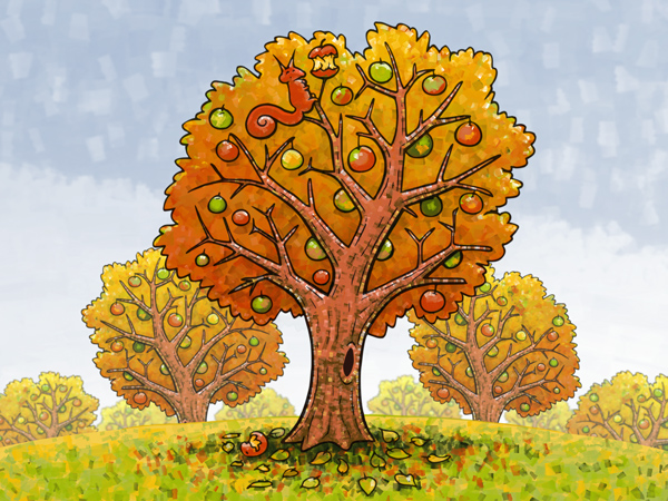 Autumn // 4:3 // digital paint // 2018 // 12743 views