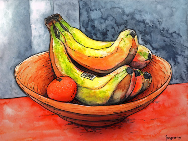 Bananarama //  // watercolor // 2021 // 3365 views