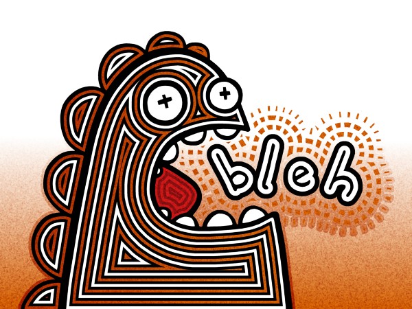 Bleh // ~ 40 x 30 cm // t-shirt silk screen print design // 2013 // 12021 views