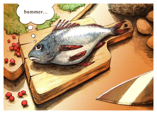 Bummerfish // 7:5 // mixed media // 2021 // 6036 views