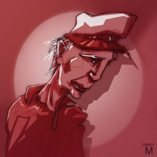 Captive captain // 10 x 10 cm // pencil, pen, and digital airbrush // 2022 // 3245 views