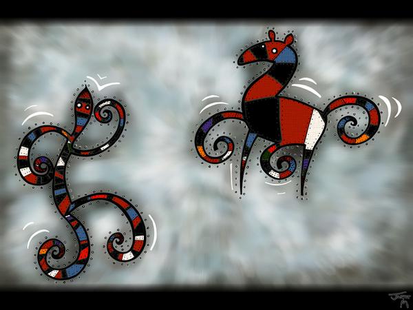 Do the dance // 150 x 100 cm // digital painting // 2009 // 12147 views