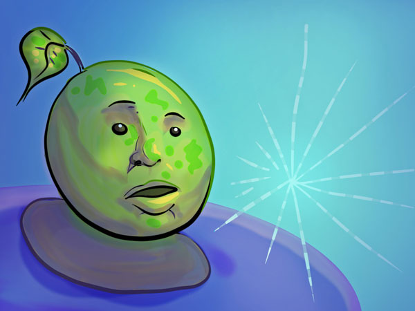 Dazed apple // 4:3 // digital doodle // 2020 // 5674 views