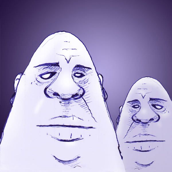 Feeling blue #1 // 1:1 // digitally enhanced ballpoint scribble // 2018 // 12314 views