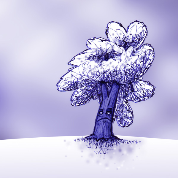 Feeling blue #4 // 1:1 // digitally enhanced ballpoint scribble // 2018 // 12360 views