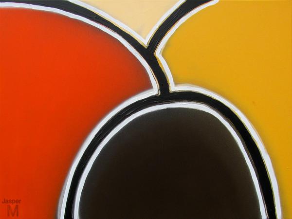Hill during sunset in the seventies // 80 x 60 cm // graffiti on canvas // 2012 // 11570 views