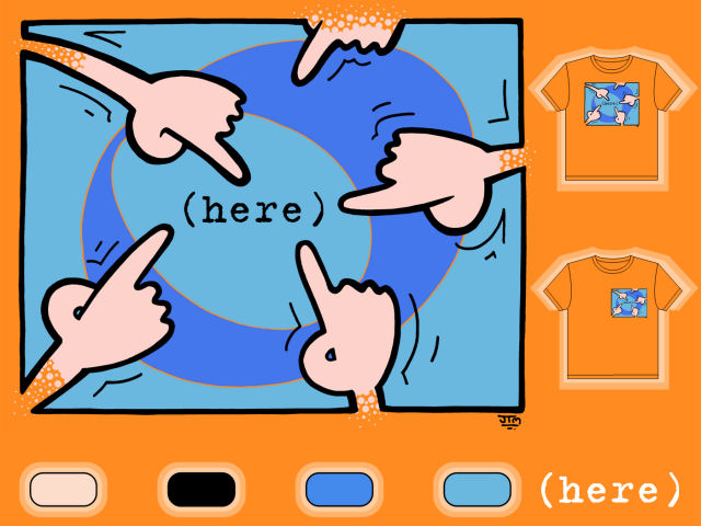Here // - // t-shirt design // 2006 // 16050 views