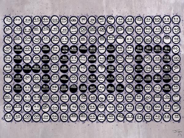 Hola (smilies wearing ski masks) // - // digital composition // 2007 // 14733 views