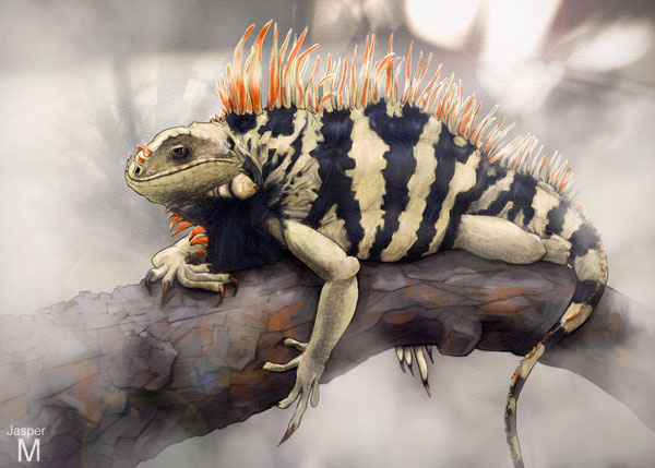 Carpe Diem Iguana // 7:5 // mixed media // 2020 // 5287 views