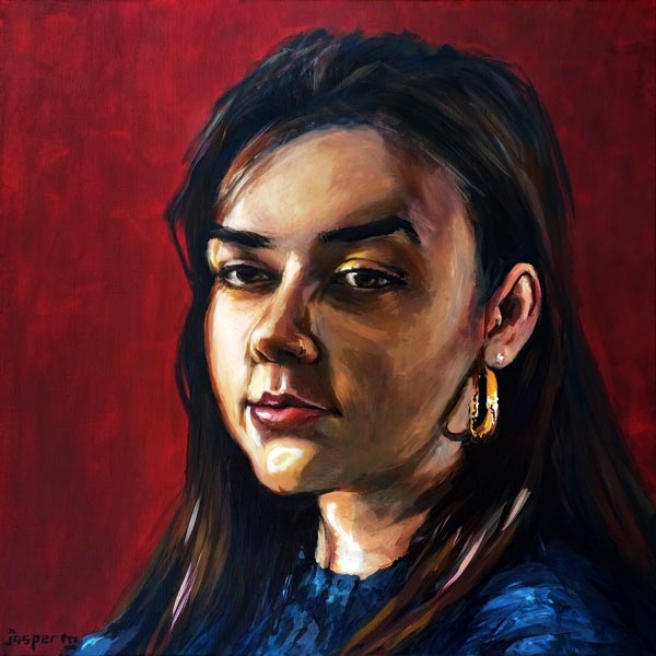 Jolie more or less // 50 x 50 cm // acryllic paint on canvas // 2024 // 1084 views