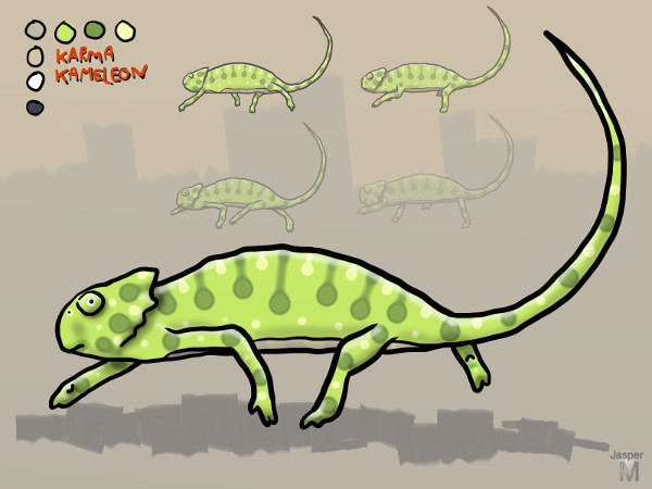 Cheeky chameleon // 4:3 // digital composition // 2015 // 11098 views