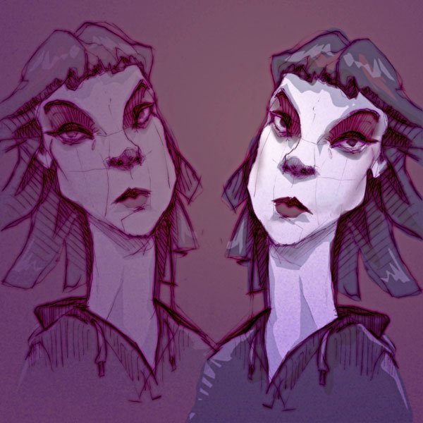 Long neck emo // 10 x 10 cm // mixed media // 2021 // 14411 views