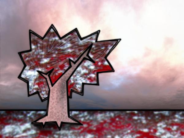 Autumn tree // 70 x 40 cm // digital composition // 2011 // 13137 views