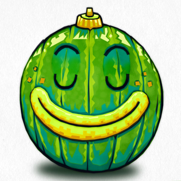 Melon face // 1:1 // digital painting // 2019 // 6969 views