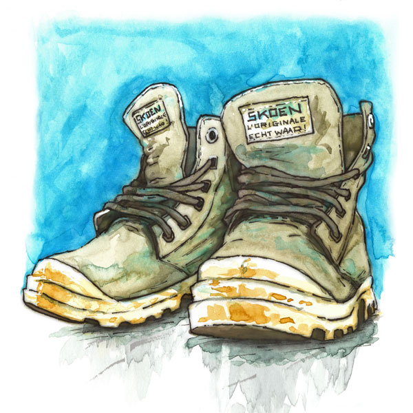 Midwintershoe // 10 x 10 cm // watercolor and ink on paper // 2020 // 4820 views