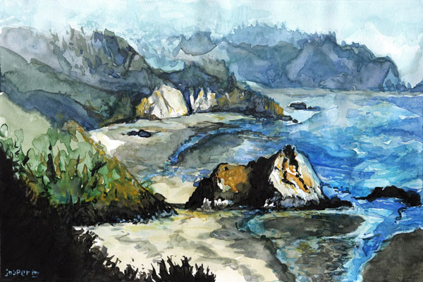 Murky bay // 30 x 20 cm // watercolor plus digital retouch // 2022 // 3824 views