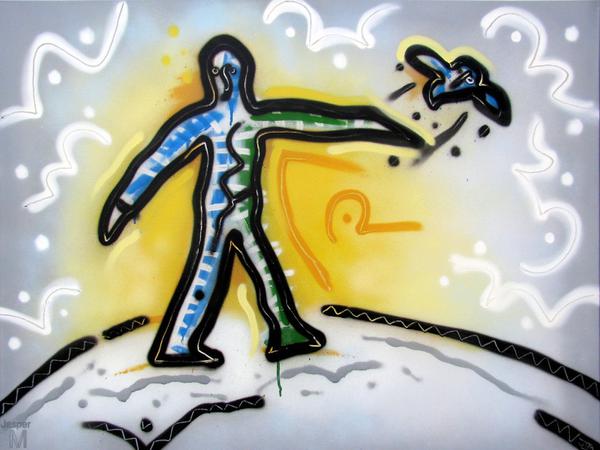 On a Wednesday // 100 x 80 cm // graffiti on canvas // 2012 // 11464 views
