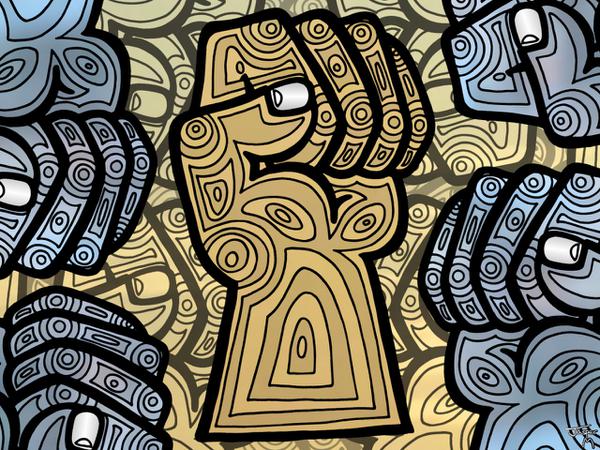 Fist // 100 x 70 cm // poster // 2008 // 14386 views