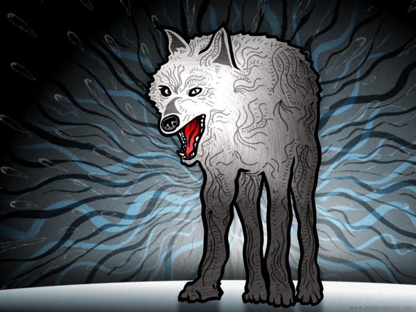 Wolf in state of utter confusion // 50 x 30 cm // digital composition // 2011 // 11350 views